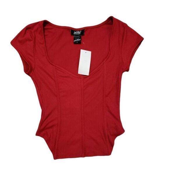 Just Polly New York ribbed Top sz Small - Picture 1 of 7